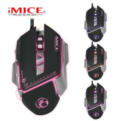 China 3D Wired Gaming Mouse E-sports PUBG Four-color Light Weight 7D 7D Programming Custom Macro Mouse for sale