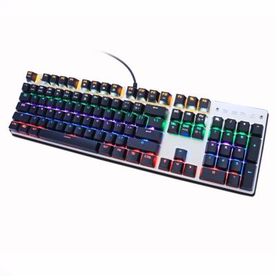 China Custom 87 Keys USB RGB Machanical Mecanico Mechanical Keyboard PC Game Gaming Keybord Mechanical Keyboard Plug and Play Mechanic Teclado for sale