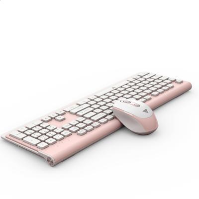 China BUBM Silent Waterproof Women Standard Silent 2.4G Wireless Mouse And Keyboard Set for sale