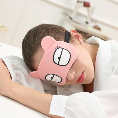 China Wholesale Soft And Comfortable Anti-puffiness Cartoon Cold Eye Mask Compress Blindfold Cute And Warm Factory Direct Sale for sale