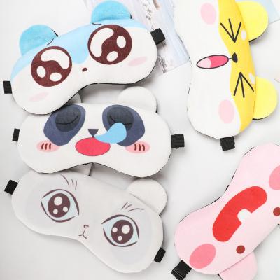 China Anti-puffiness sleep eye mask with ice bag cartoon sleep mask eye patch super soft high quality super soft plush factory customization for sale