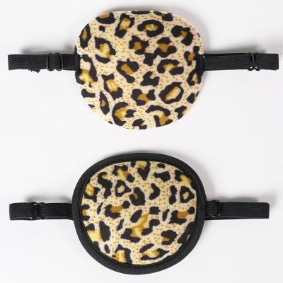 China New Design Leopard Print Eye Patch Strabismus Light Single Eye Patch Correction Slow Rebound Memory Foam Shading for sale