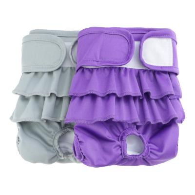 China New Arrival Female Washable Reusable Absorbent Stocked Cloth Dog Diapers for sale