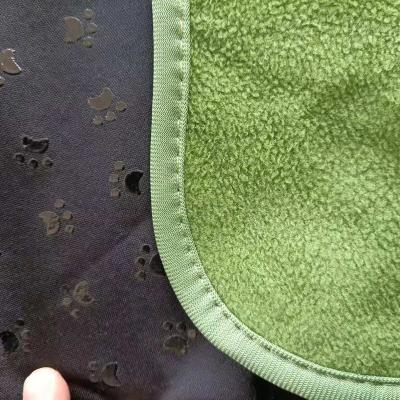 China Sustainable Fleece Fabric Reusable Waterproof Dog Pee Pad For Dog for sale