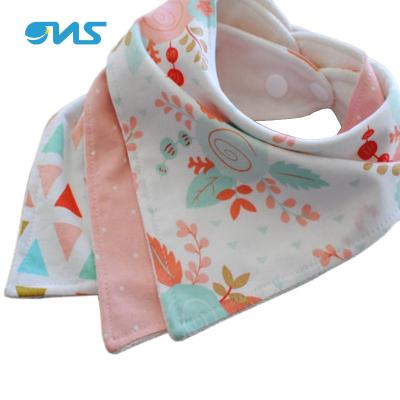 China Sustainable Private Label Baby Bandana Teething Organic Cotton Baby Bibs For Baby for sale