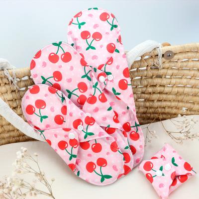 China Reusable Charcoal Breathable Bamboo Women Menstrual Pads And Washable Sanitary Pads Cloth Bamboo Pads for sale