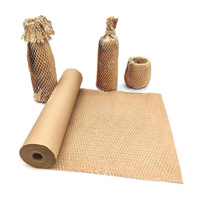 China OEM/ODM Mechanical Pulp Straw Pulp Craft Paper Recycled Waterproof Honeycomb Paper Roll for sale