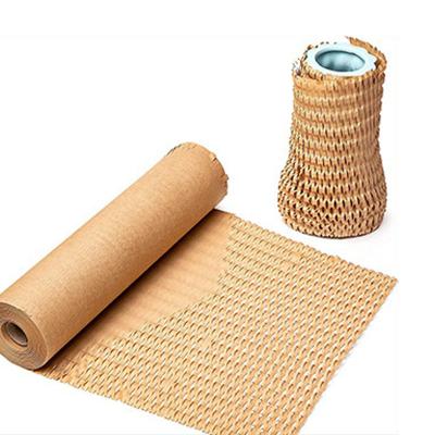 China Cushioning Wrapping Material Honeycomb Kraft Paper Protective Cushioning Wrapping Roll Brown For Wrapping Trinkets for sale