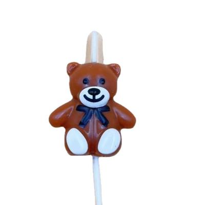 China Wedding Birthday Party Gift Christmas New cute Little bear candle Cute cartoon bear candles birthday party cake decoration cake candles for sale