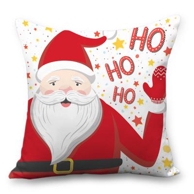 China 2022 Cartoon HOHOHO PORTABLE Pattern Christmas Pillow Case High Quality Material for sale