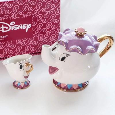 China CTS-002 New Viable Hot Sale Wedding Thank You Gifts Beauty Teapot Mug and Mrs. Potts Chip Tea Pot and Beast Mug Set (Pot and Cup) for sale