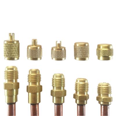 China General 1/8, 3/16, 1/4, 5/16, 3/8, Access Valve Copper Filling Check Valve for Air Conditioner for sale