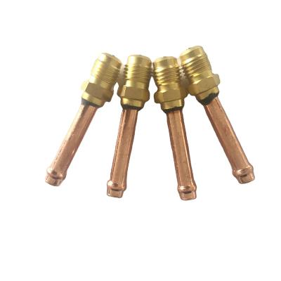 China 1/4 3/16 Access General Copper Valve For Refrigeration Parts Air Conditioner Fill Valve Air Check Valve for sale