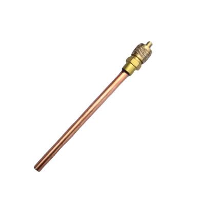 China Good Price Access Valve 1/4 Commercial Air Conditioner Spare Parts Fill Valve Copper Pin Valve for sale