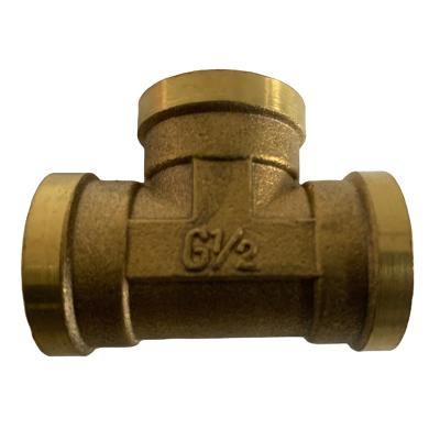 China Brass Tee Female Exporter Manufacturer Air Conditioner Fittings for sale