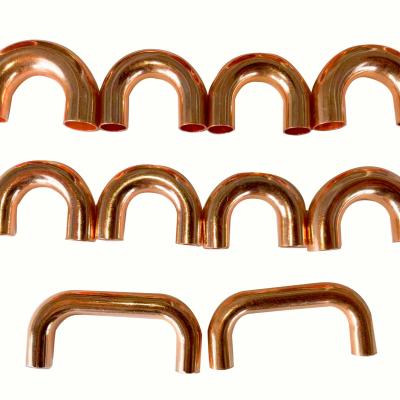 China Copper Fittings Copper Tee Copper Parts u Type For Air Conditioning for sale