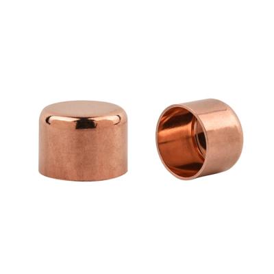 China Refrigeration Air Conditioning Wholesale Other Copper Cap Termination End Copper Weld Fittings for sale