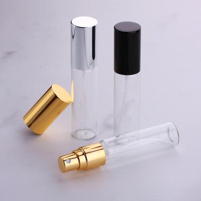 China Personal Care 15ml Custom Logo Perfume Bottle Atomizer Refillable Glass Spray Bottle With Metal Spray for sale