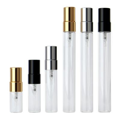 China Wholesale Empty 1ml 2ml 3ml 5ml 10ml Mini Pocket Glass Perfume Bottle Personal Care Refill Perfume Spray Bottle for sale