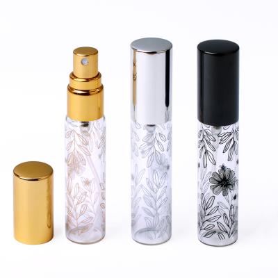 China Mini Sample 10Ml Personal Care Clear Glass Bottle Vials Refillable Empty Spray Glass Bottle For Perfume for sale