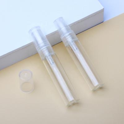 China Personal Care 5ml Clear Mini Perfume Glass Bottle Empty Cosmetics Bottle Sample Test Tube Thin Glass Vials for sale