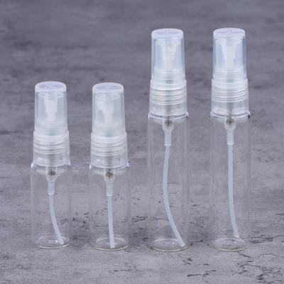 China Personal Care 5ml 10ml Slim Glass Perfume Bottle Cosmetics Bottle Empty Clear Glass Test Tube Sample Glass Vials for sale