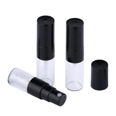 China SUMEEAR Personal Care 1ml 1.5ml 2ml Sample Perfume Bottle Pump Perfume Glass Bottle Plastic Refill for sale