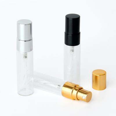 China Personal Care Wholesale 5ml Refillable Portable Empty Perfume Bottle Sample Glass Vials for sale