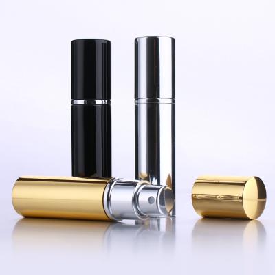 China Personal Easy Care 10ml Carry Shiny Aluminum Refillable Perfume Bottle Customized Logo Atomizer Bottle for sale