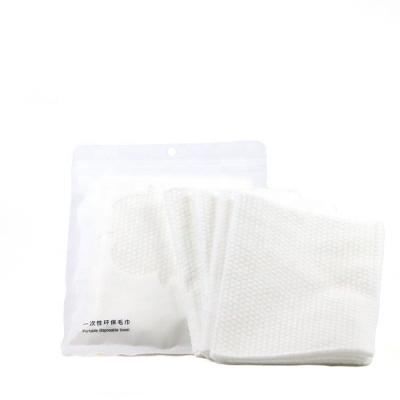 China Disposable Shower Cleansing Non-woven Disposable Spa Cotton Hair Bath Beauty Salon Towel Manicure Pedicure for sale