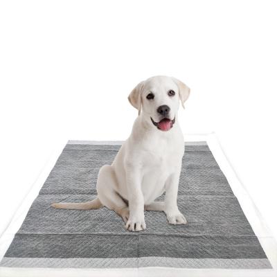 China Custom Size 60x90cm Soft Click Puppy Training Dog Potty Pee Pad Bamboo Carbon Pet Toilet Stocked Pads for sale