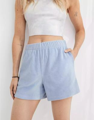 China Haunted Real Area Velvet QUICK DRY High Waisted Women's Shorts for sale