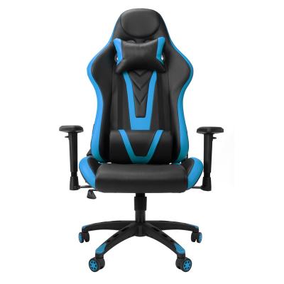 China (Size)Adjustable Modern Office Racing High Back Blue Playstation Leather Arm Weightless Seat Gaming Chair for sale