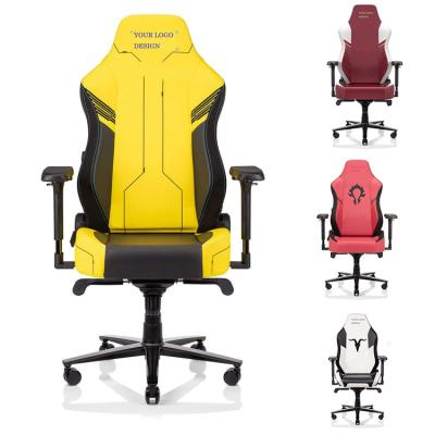 China Wholesale Adjustable Custom Logo High Back 4D Armrest PC Gamer PC Leather Gaming Chair Computer Gaming Chair for sale