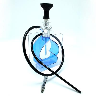 China Factory Direct Selling Purple Hookah Shisha Nargileh Chicha Shisha Matel New Fashionable Acrylic Hookah Design With Hose for sale