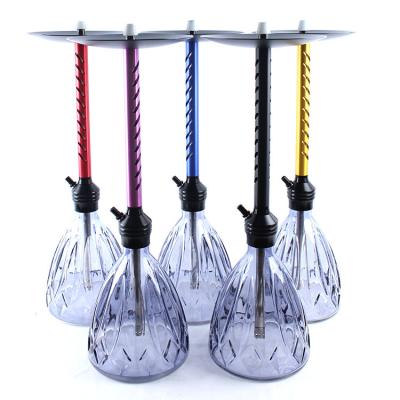 China High Quality Design Shesha Hookah Purple Shisha Large Hookahs Factory Direct Sale Shisha Nargileh Green Chichas Aluminum Glass Shisha Hookahs for sale