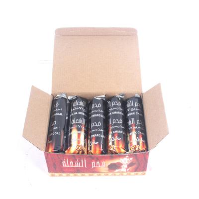 China Cheap Moden 33mm Charcoal Round Shisha Hookah Charcoal Sheesha Hookah Quick Igniting Smokeless Accessories for sale