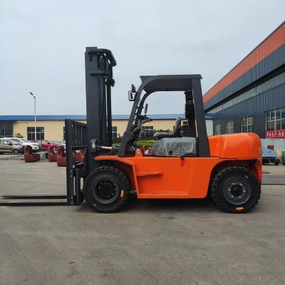 China Building material stores 2.5ton 3ton 4 diesel forklift 5 7ton hydraulic lifter lifting new small truck diesel forklift for sale