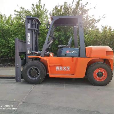 China Stores wholesale price forklift truck engine CE diesel forklift 7ton 7000g 2000mm 3000mm construction material for sale