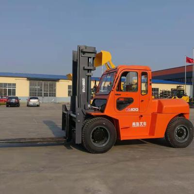 China Construction Material Shops 10ton Diesel Forklift With Isuzu Engine Ce for sale