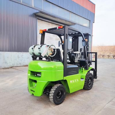 China Building Material Stores Forklifts 2.5ton LPG Forklift Gas Propane Forklift With EPA Certificate for sale