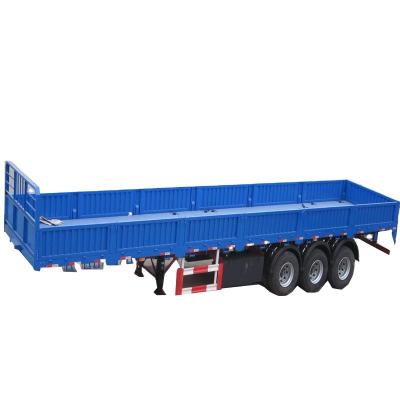 China 2022 steel triaxial flat dump semi-trailer (rear dump), good hardness, strong bearing capacity. for sale