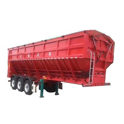 China Truck trailer 2022 triaxial flat dump semi-trailer (rear dump truck), suitable for transporting scattered cargo. for sale