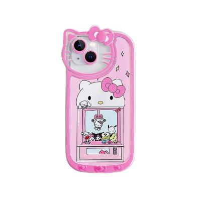 China Cute KT cartoon cat shockproof pillow case for iphone 13 12 11 proformax phone case silicone phone case new for sale