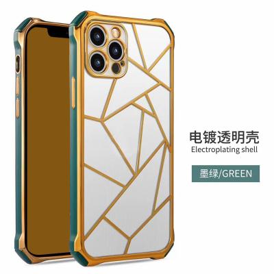 China NEW Design Shockproof Plating Soft Border Mobile Phone Cases Custom Unique TPU Cover Cases For iphone XS for sale