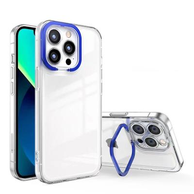 China New Tpu Camera Lens Bracket Transparent Cell Phone Case Shockproof Invisible Soft Phone Case For iPhone 8G for sale