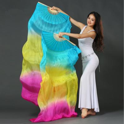 China Sets Hot Selling Silk Belly Dance Fan Veil Many Sizes Belly Dance Silk Belly Dance Props Veils for sale