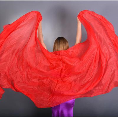 China Hip Scarf Belly Dance Silk Veils Belly Dancing Fan Silk Veils for sale