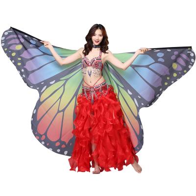 China Butterfly Isis Wings Dancing Accessories Egyptian wings belly dance wings dance Isis Wings Performance Practice Wing from India WITH sticks for sale