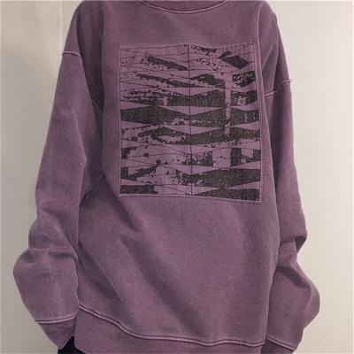 China high quality RUYI Anti-wrinkle pullover sweatshirts wash plus size pullover sweatshirt women custom for sale